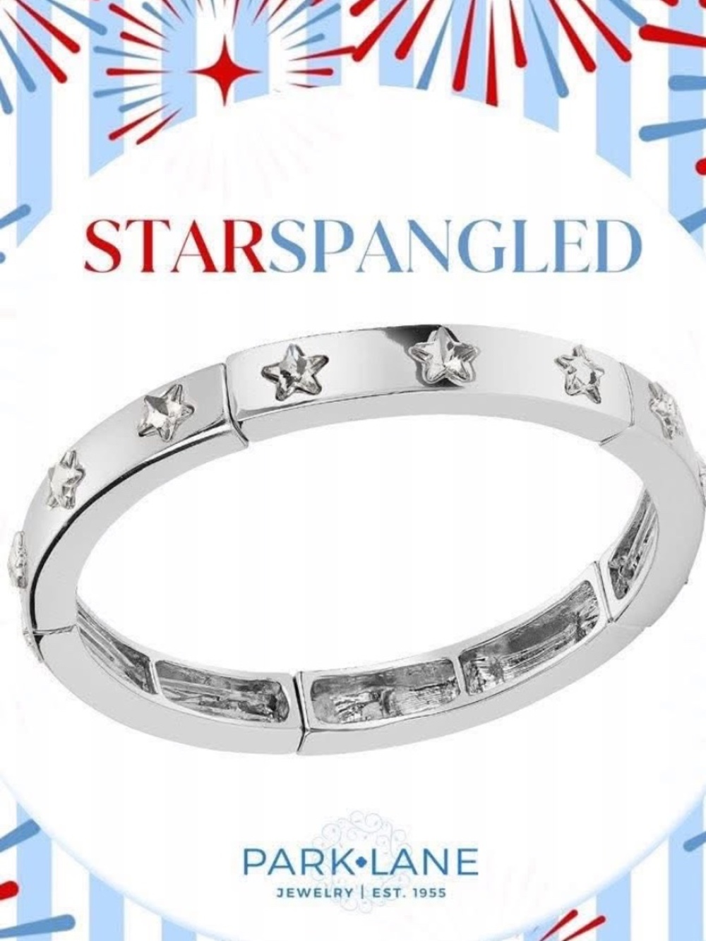 Park Lane Star Spangled Bracelet NWT